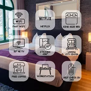  Apartment Feelgoodflats Design In Center, Station Close With Netflix Und Workplace Deutschland